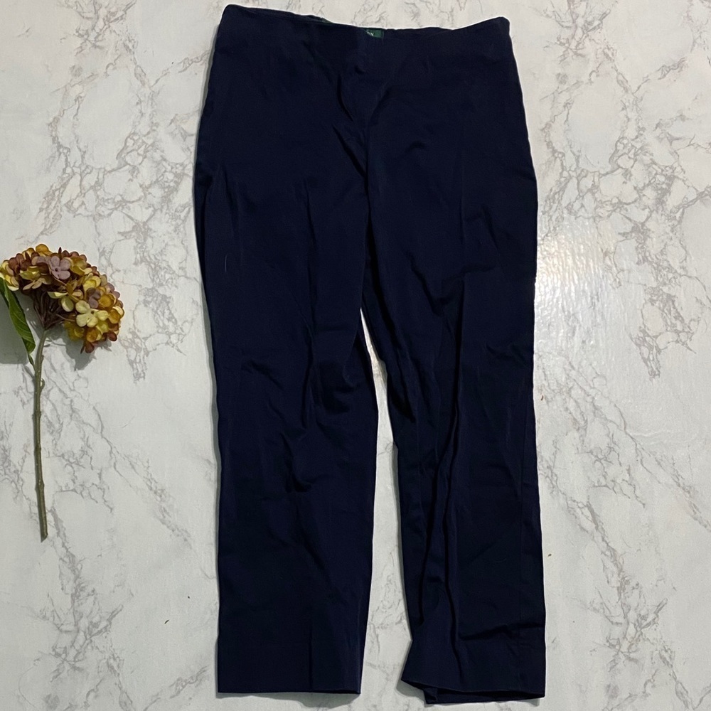 LRL Ralph Lauren navy blue pull on pants 10p - Picture 4 of 7